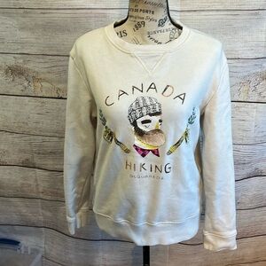 DSQUARED2 Sweatshirt Canada Hiking Lumberjack Size Large